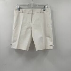Kate Spade White bow cotton trouser shorts
